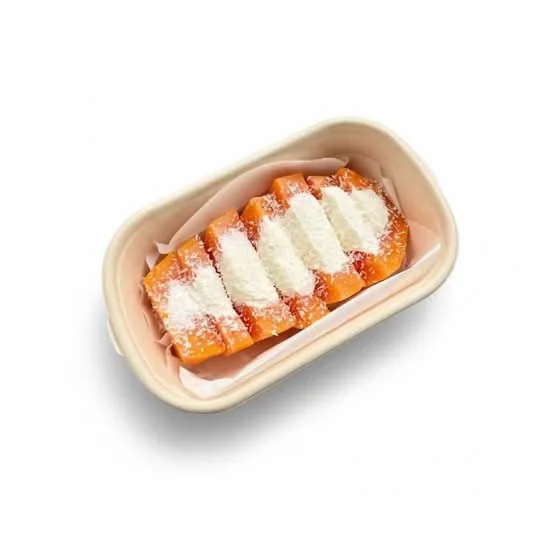 Papaya Cold-Brew Yoghurt as photographed in the VC Yogurt Uber Eats listing