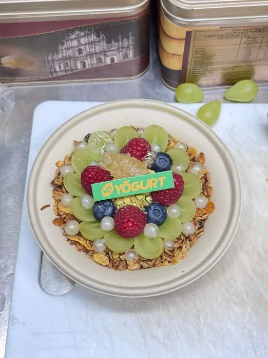 Pistachio Cold-Brew Bowl as photographed in the VC Yogurt Uber Eats listing